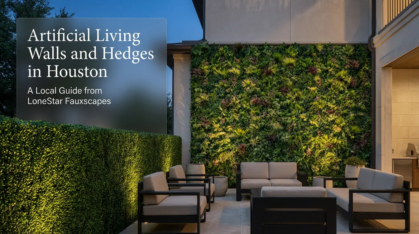 Artificial living walls and hedges in Houston: a local guide from LoneStar Fauxscapes